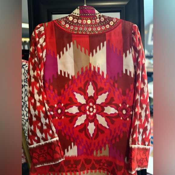 Tory Burch Iveta Silk Tunic - Picture 7 of 9